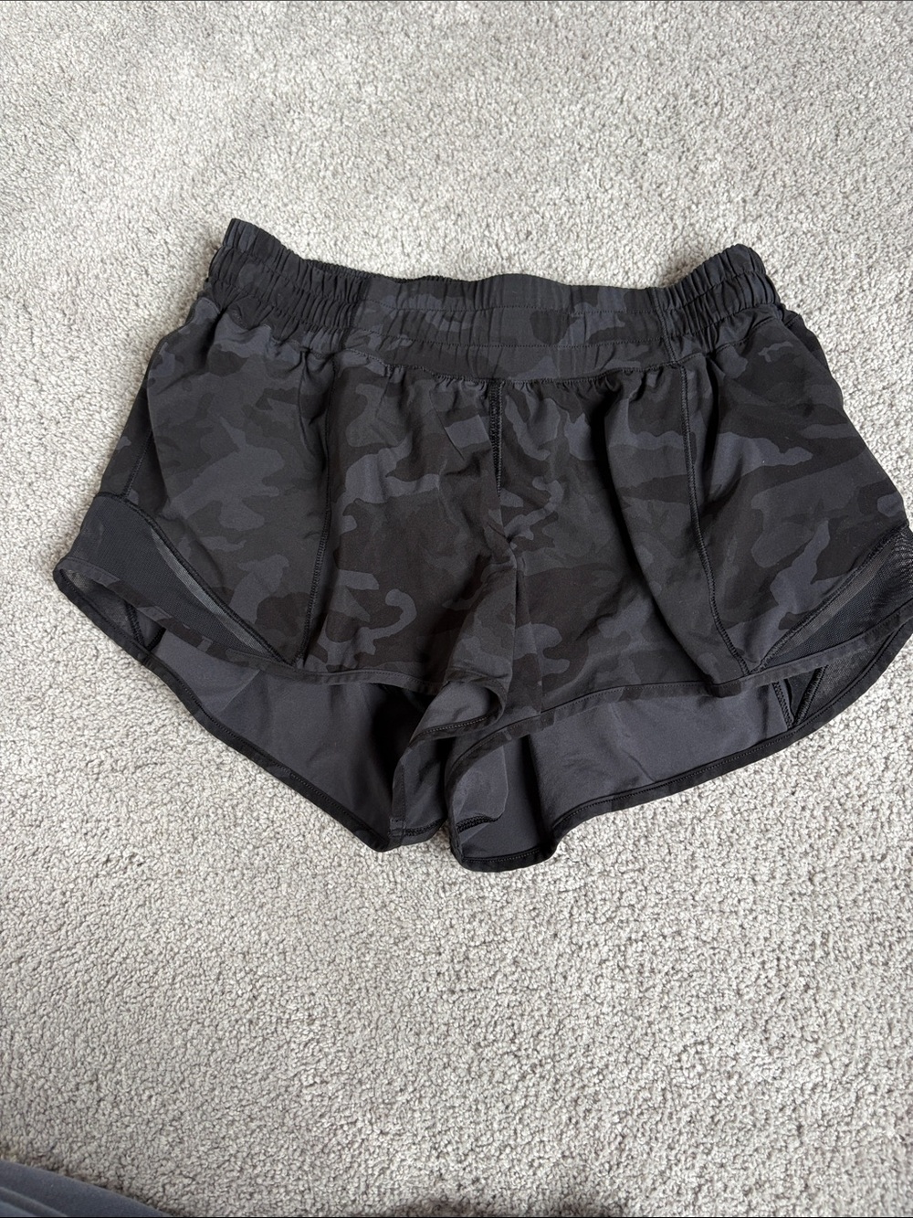 lululemon athletica Black Camo Shorts